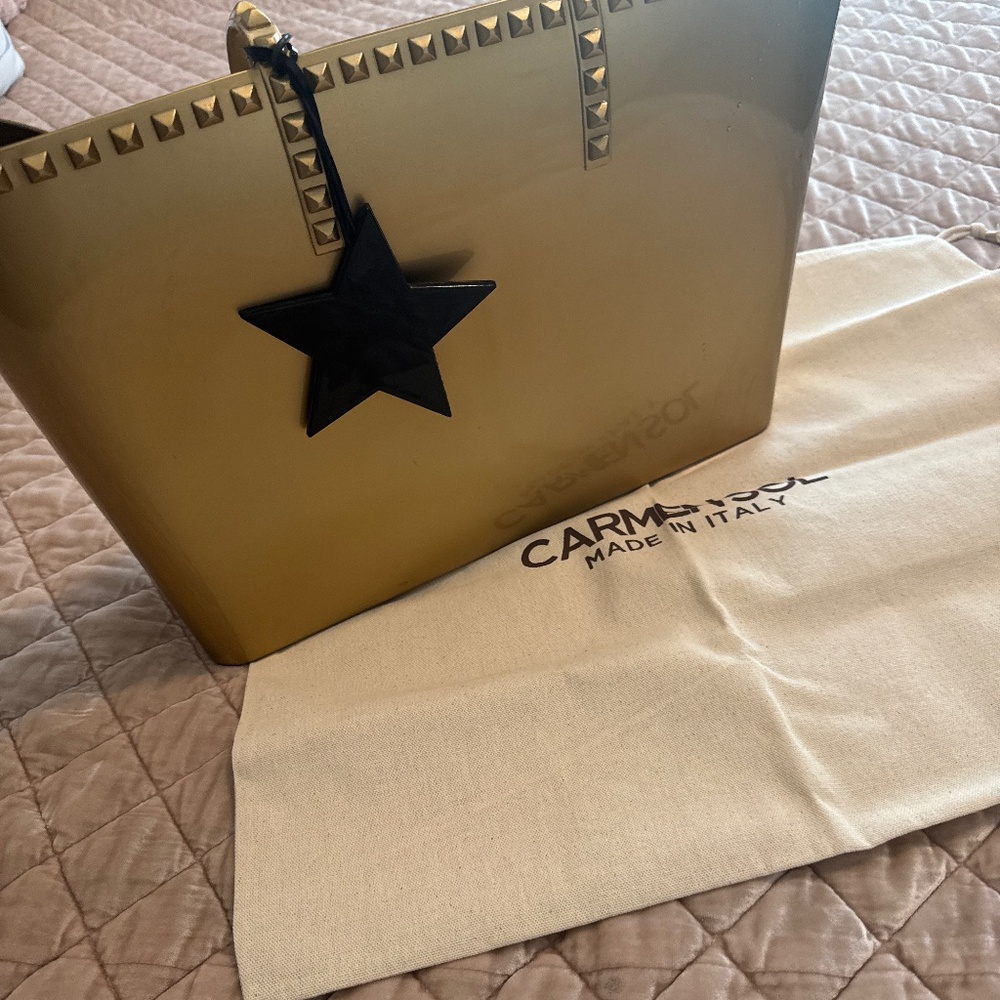 AUTHENTIC Carmen Sol tote with star charm